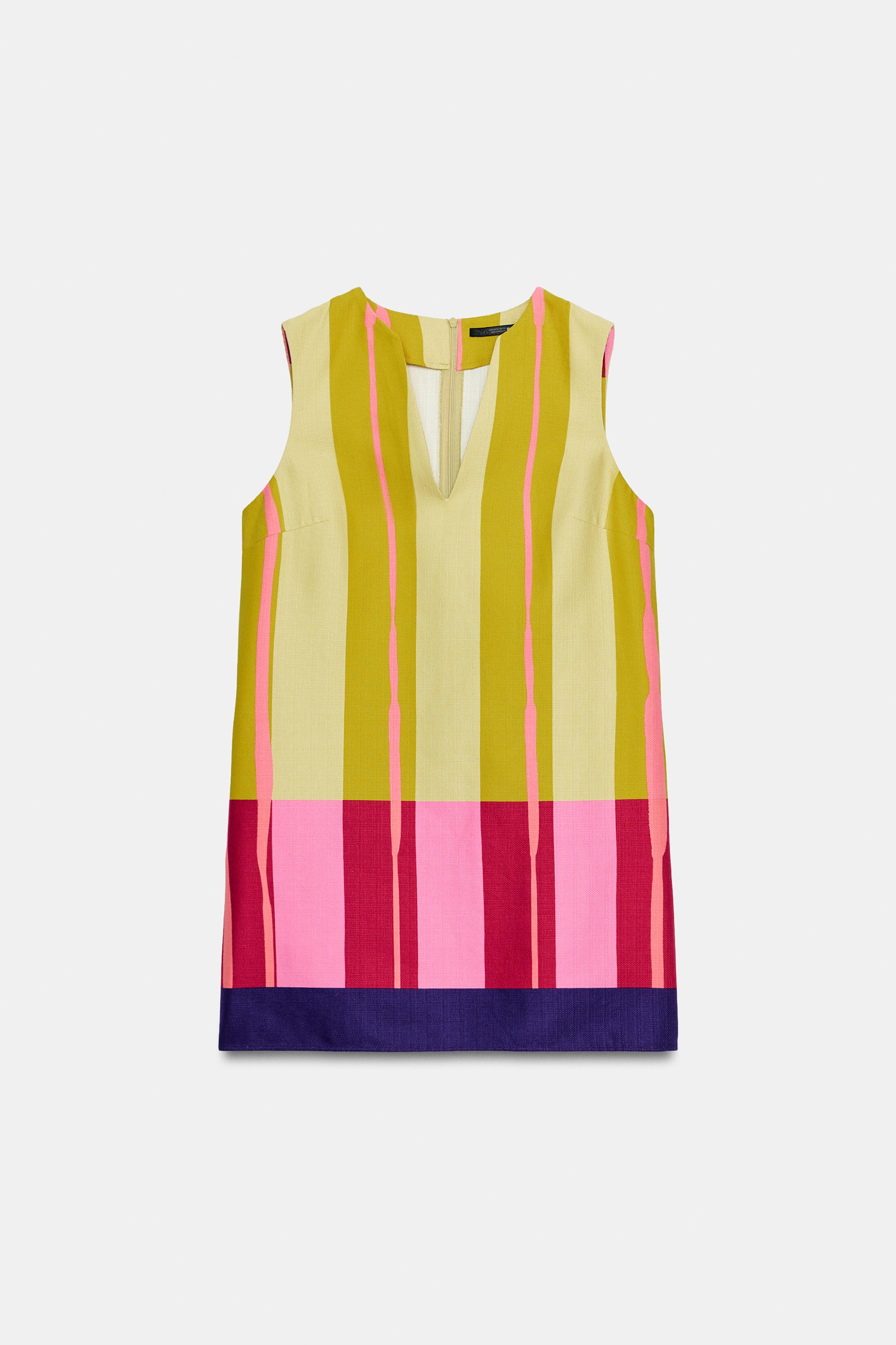 SHORT STRIPED DRESS